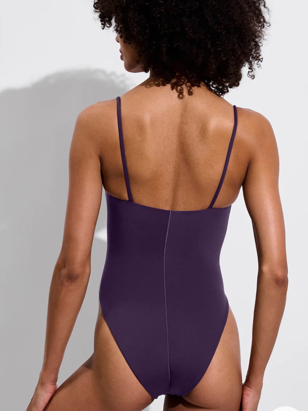 Left on Friday Retreat One-piece Swimsuit - Legend Purple size small tall - Picture 3 of 5